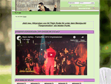 Tablet Screenshot of mark-ashley-fanclub.yooco.de