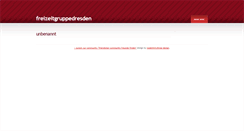 Desktop Screenshot of freizeitgruppedresden.wsdf.yooco.de