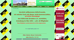 Desktop Screenshot of kaeferclub-dresden.yooco.de