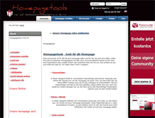 Tablet Screenshot of homepagetools.yooco.de