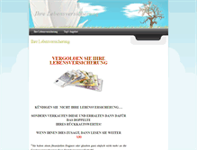 Tablet Screenshot of ihre-lebensversicherung.realitaeten.yooco.de