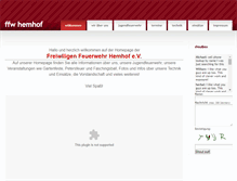 Tablet Screenshot of ffw-hemhof.rednaxela-community.yooco.de