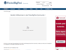 Tablet Screenshot of freiwilligfrei.yooco.de