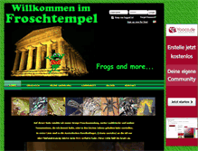 Tablet Screenshot of froschtempel.yooco.de