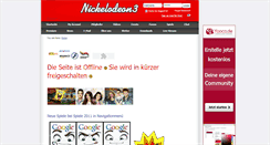 Desktop Screenshot of nickelodeon3.yooco.de